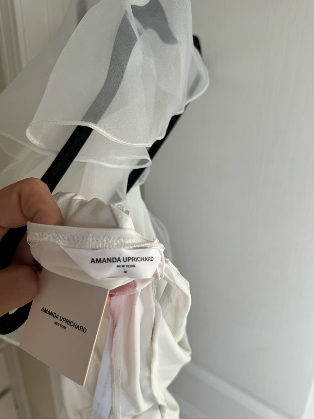 White Ruffled Bodysuit - Picture 5 of 5